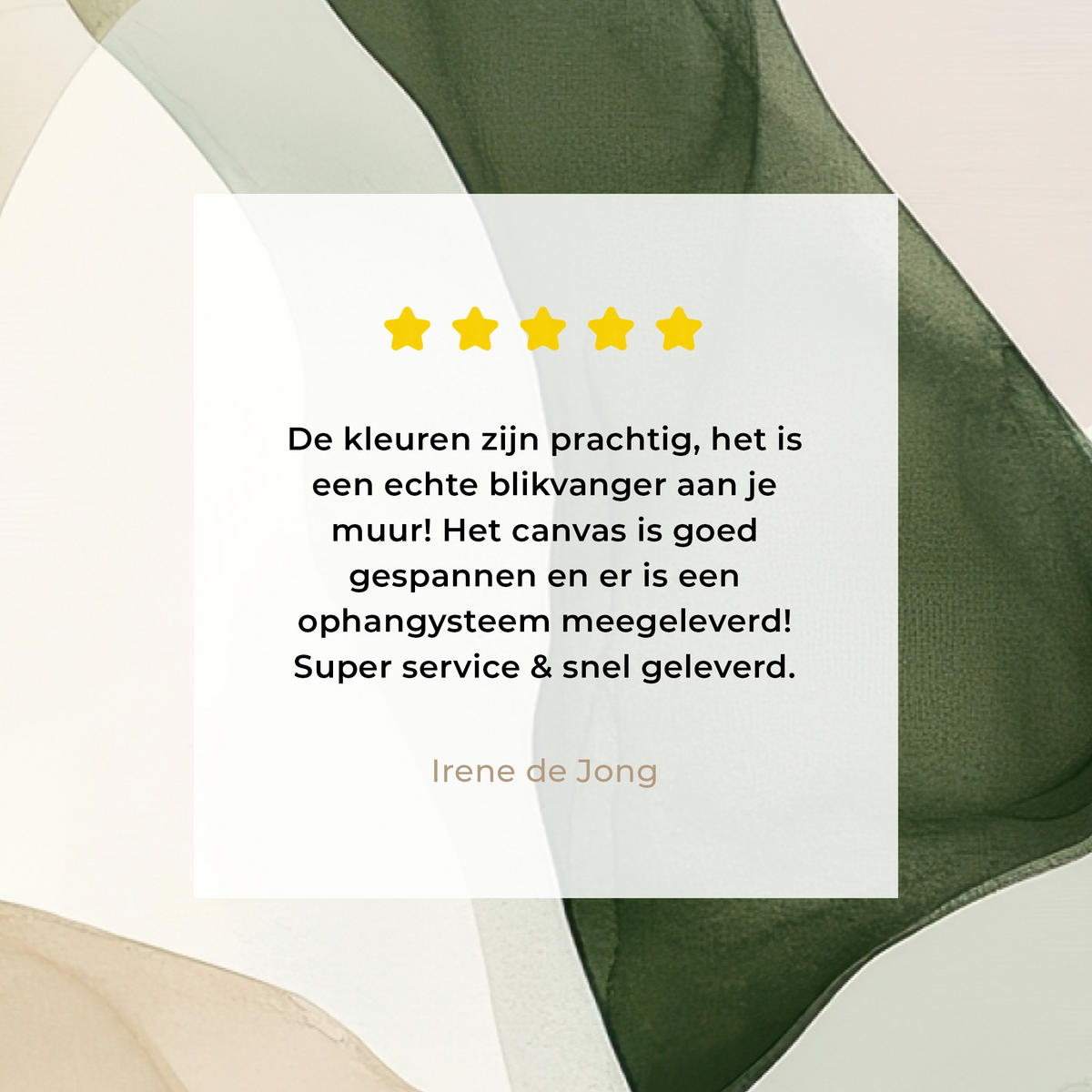 LEINWANDBILD Japandi - Abstrakt - Grün 30x20 cm - Salbeigrün, Textil (30/20cm) - MuchoWow