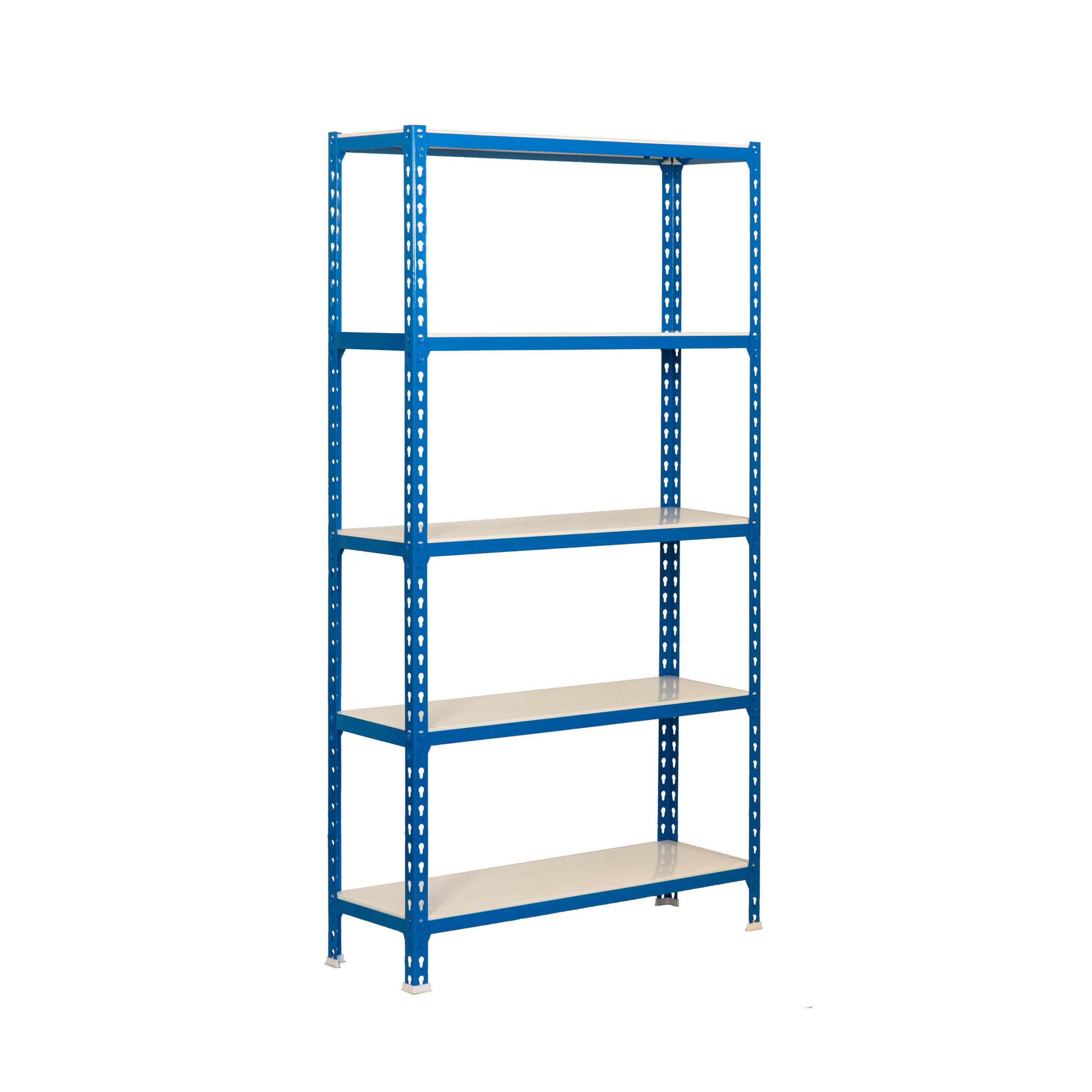 SCHWERLASTREGAL Big Metal Shark HxBxT 200 x 110 x 40 cm Fachlast 200 kg Blau-Weiß - Blau, Metall (110/200/40cm) - PROREGAL
