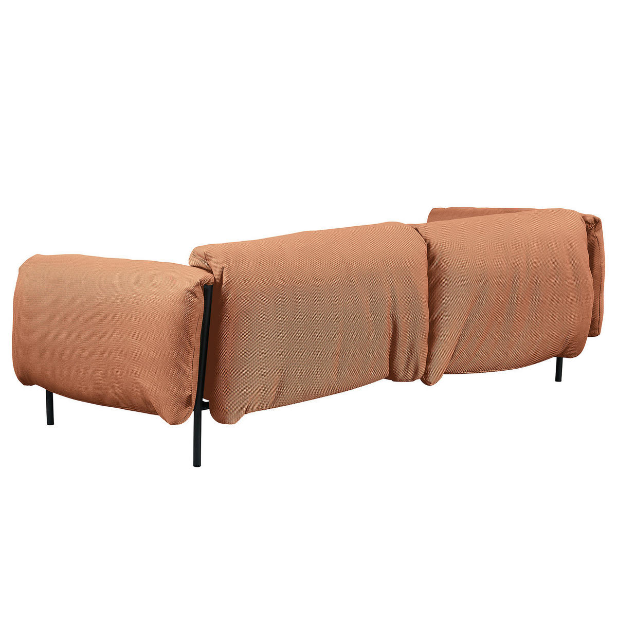 3-SITZER OUTDOOR-SOFA - Rosa, Textil/Metall (224/70/98cm) - home24