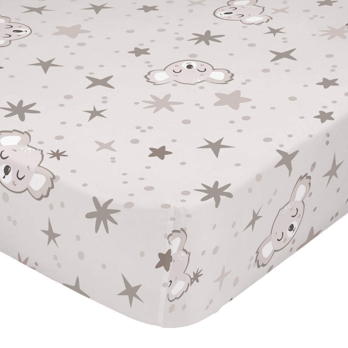 SPANNBETTTUCH baby koala 60x120x14 cm (kinderbett) mehrfarbig - Multicolor, Textil (60/120cm) - Happy Friday