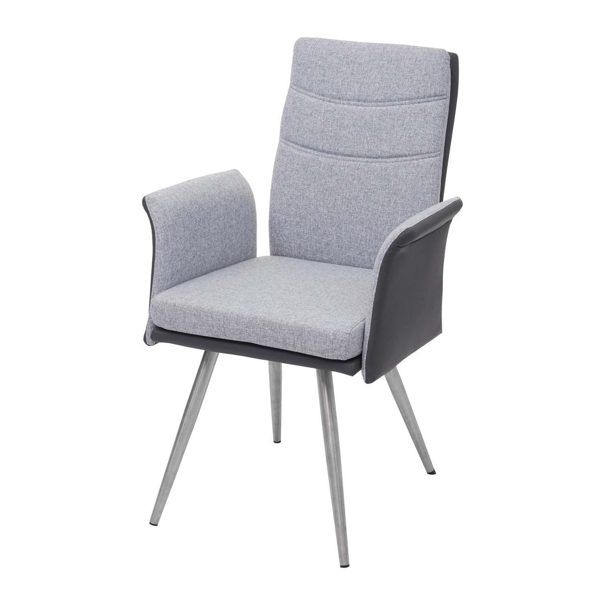 ESSZIMMER-SET Grau 2er-Set - Grau, Textil (160/98/70cm) - MCW