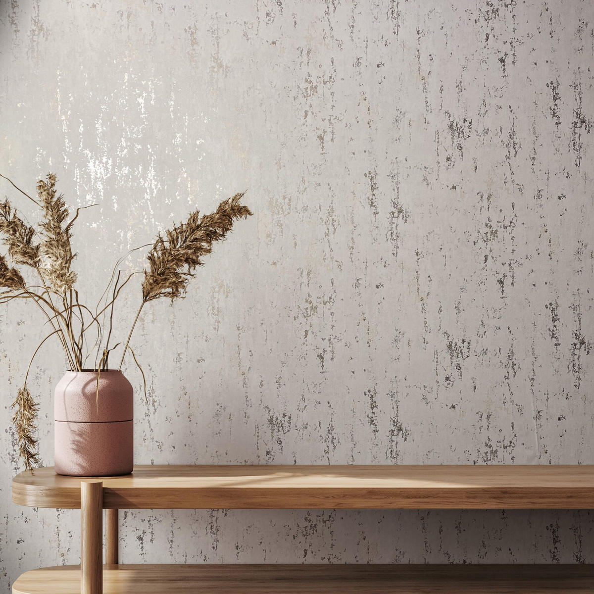 VLIESTAPETE Betonoptik Tapete beige - Beige/Weiß, Papier (53/1005cm) - marburg