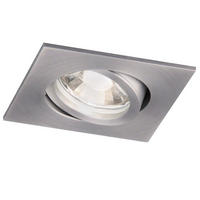 EINBAUSTRAHLER Prim GU10 schwenkbar 230V Alu-Matt - Alufarben, Metall (8/8/6.5cm) - s.luce