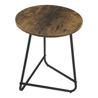 BEISTELLTISCH Juelsminde - Dunkelbraun, Metall (45/45/55cm) - [en.casa]