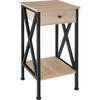 BEISTELLTISCH Dayton,35 x 35 x 70,5 cm,Industrial Holz hell, Eiche Sonoma - Naturfarben, Holzwerkstoff (35/35/70.5cm) - tectake