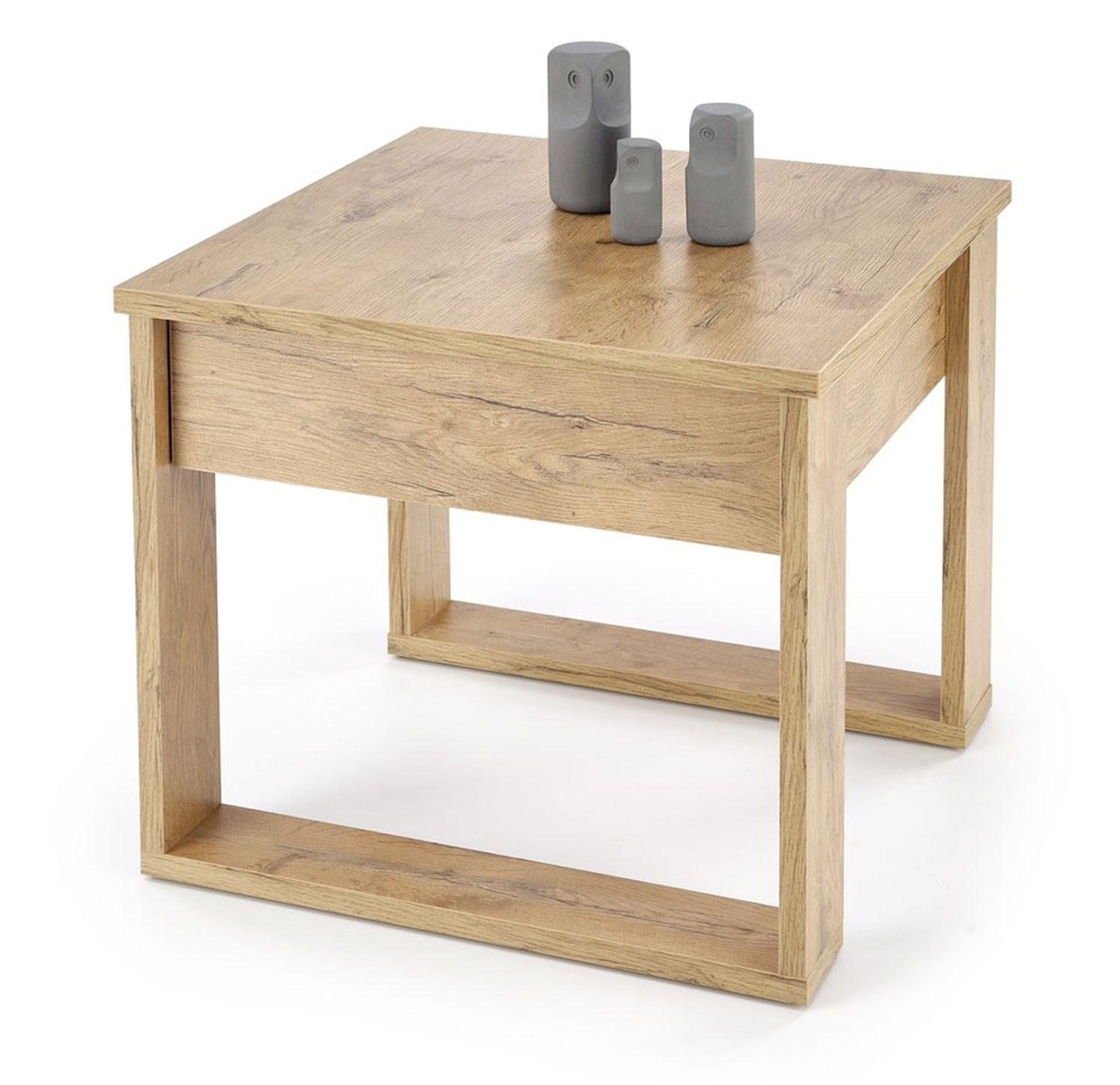 COUCHTISCH Nea Eiche Wotan 60 / 60 / 52cm - Eichefarben, Holz/Holzwerkstoff (60/60/52cm) - Feldmann-Wohnen