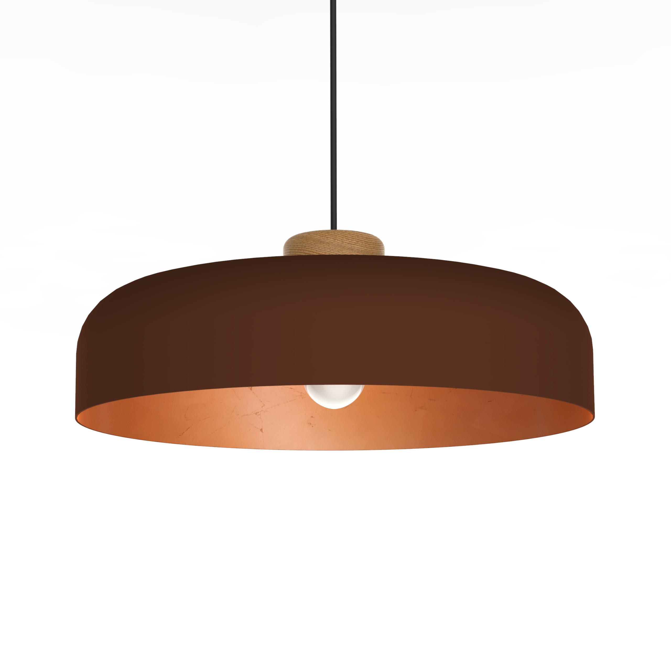 HÄNGELEUCHTE Bois - Braun, Metall (50/50/17cm) - Lumicom