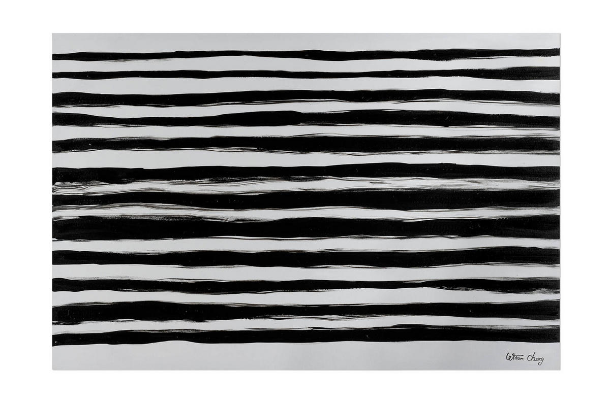 ACRYLBILD HANDGEMALT 120/80 cm - Schwarz, Holz/Textil (120/80cm) - KUNSTLOFT