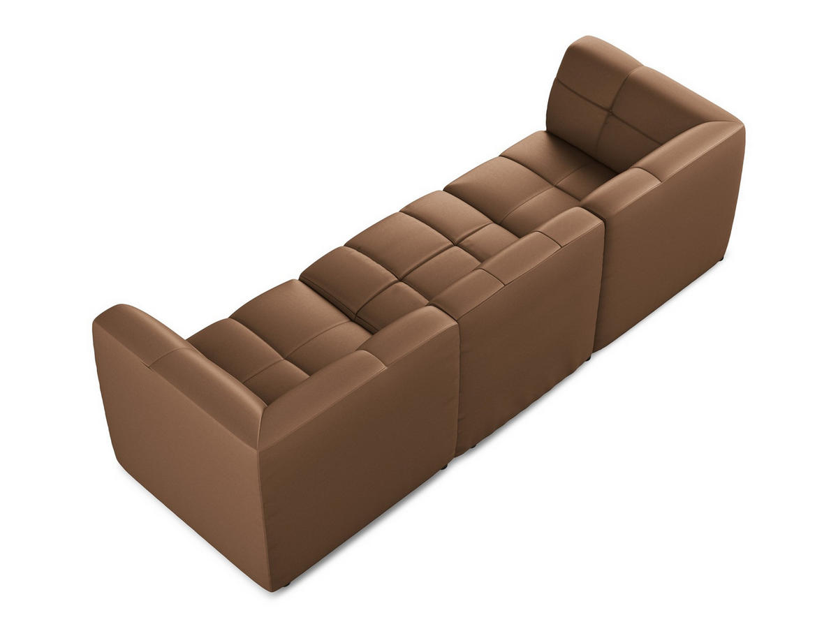 ECKSOFA Links Bouclé Stoff Grau - Hellgrau/Schwarz, Holzwerkstoff/Kunststoff (178/166cm) - Makamii