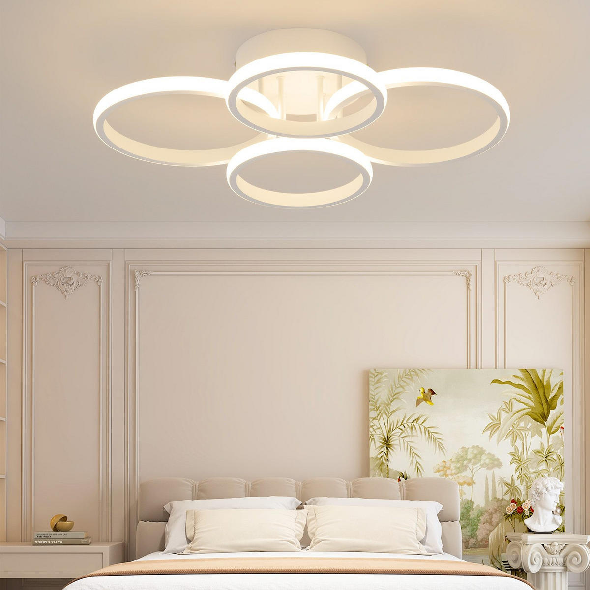 LED-DECKENLEUCHTE Majeski 41.5/52.5/11.8cm - Weiß, Metall (52.5/41.5/11.8cm) - Nettlife