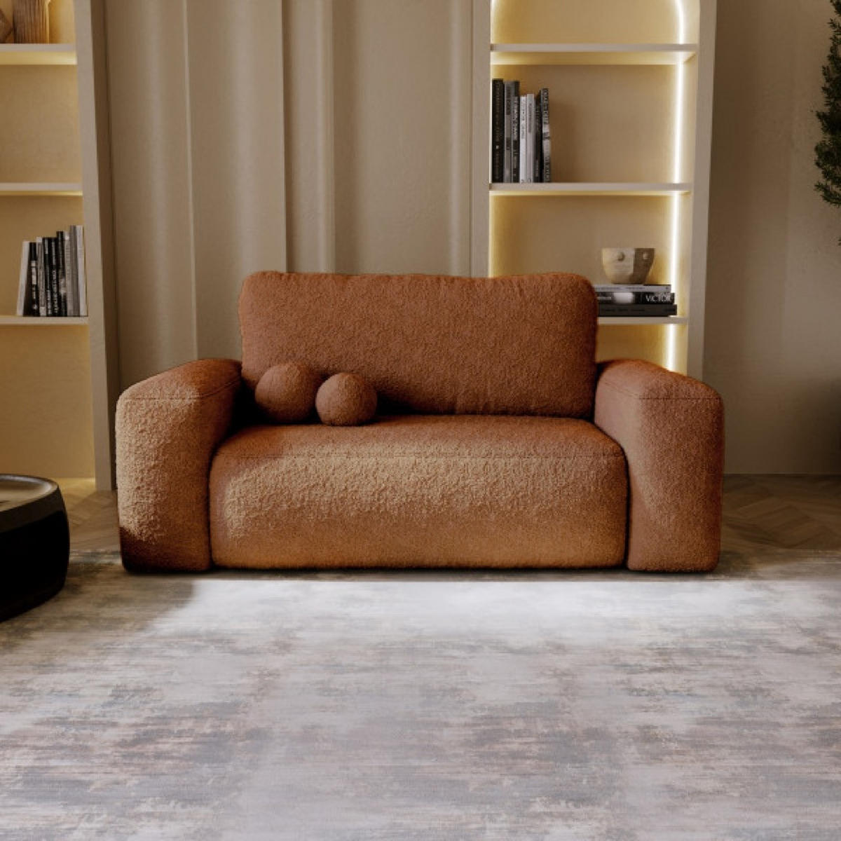 SOFA 3-SITZER Ceglasta ILO Mit Schlaffunktion Und Bettkasten - Orange, Textil (190/94/110cm) - Sepro Meble