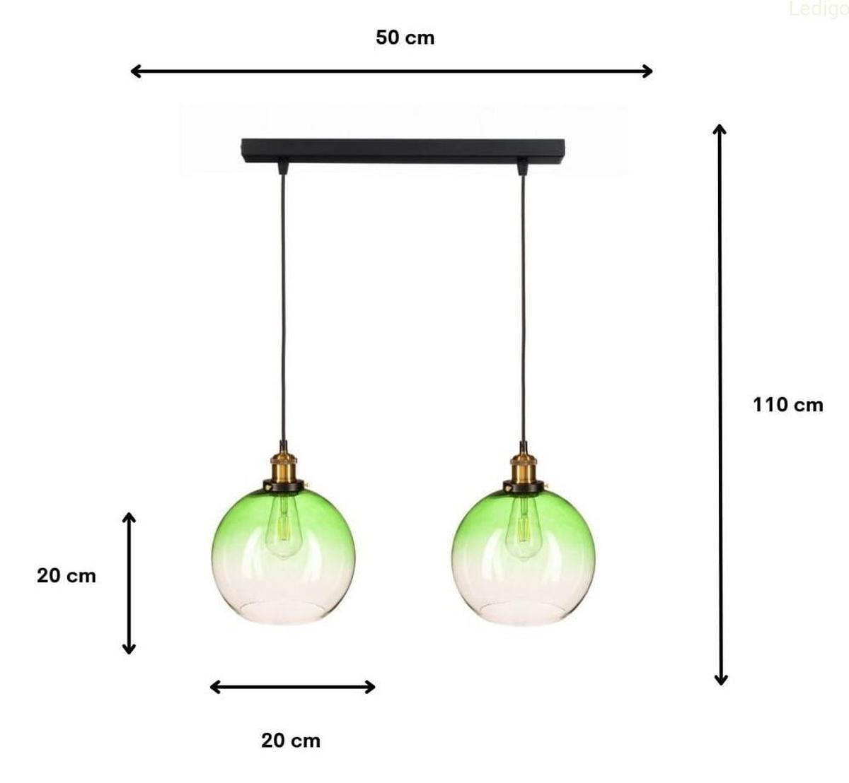 PENDELLEUCHTE Rome - Transparent/Schwarz, Glas/Metall (20/50/110cm) - kiki design