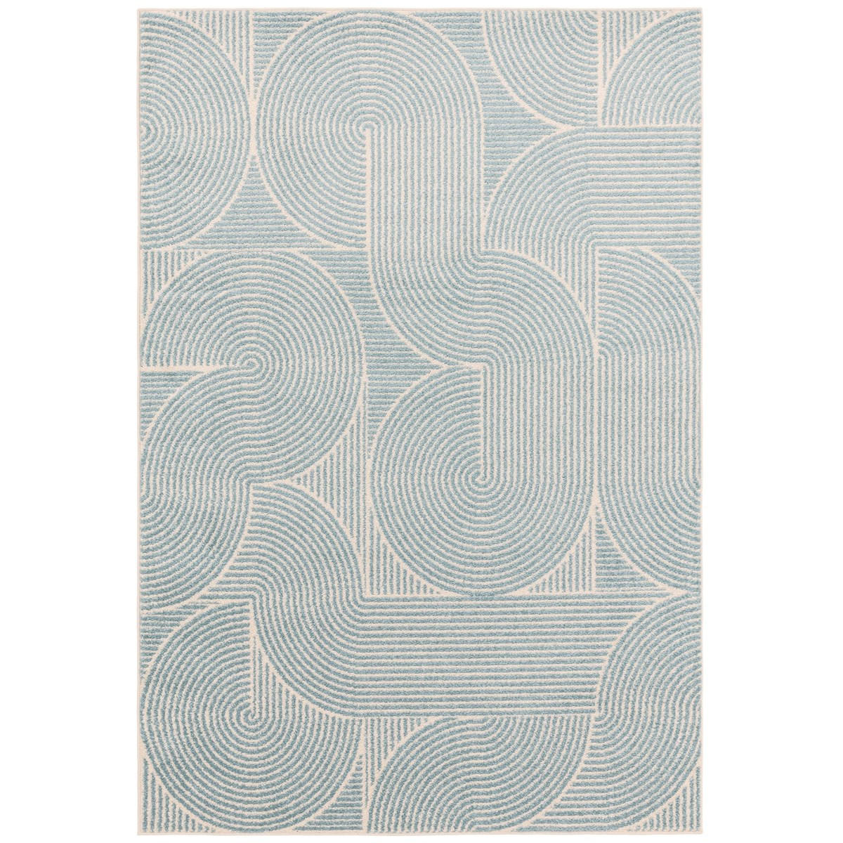 TEPPICH Moderner WIRE Blau 120 x 170 cm - Blau, Textil (120/170cm) - Novatrend