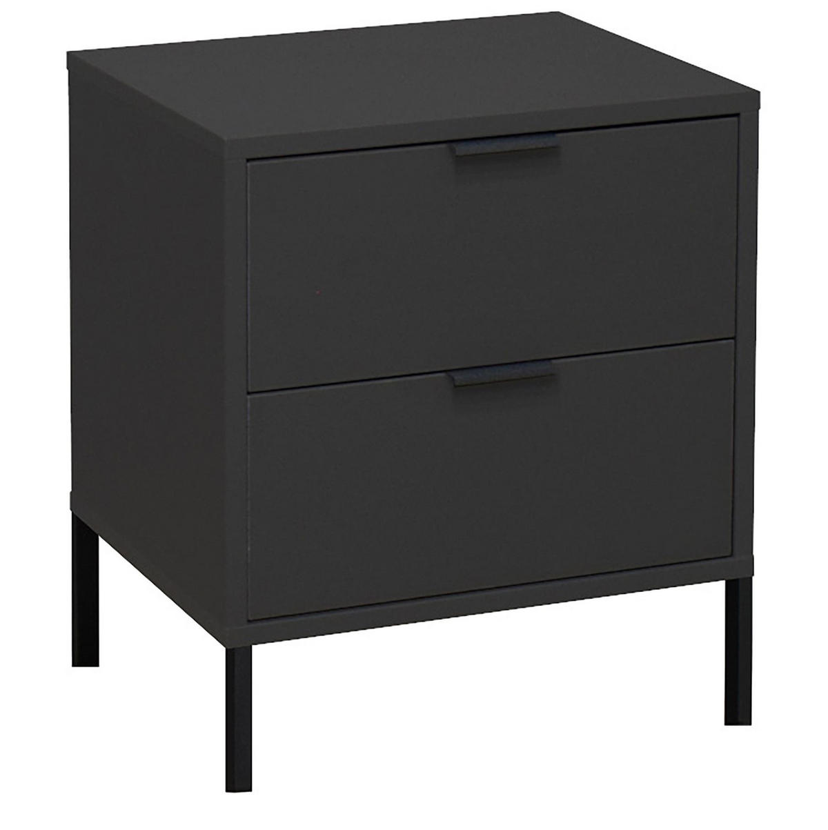 KOMMODE Erna 51x45x62 Anthrazit matt Lack - Anthrazit, Holzwerkstoff (51/62/45cm) - 58aufmkessel