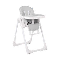 HOCHSTUHL Pastello grau klappbar verstellbar Becherfassung Tisch abnehmbar - Grau, Metall (53/66/70cm) - Kikka boo
