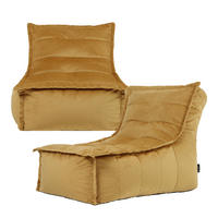 SITZSACK Sofa Dolce, 2-er Set - Gelb, Kunststoff (158/68/90cm) - icon
