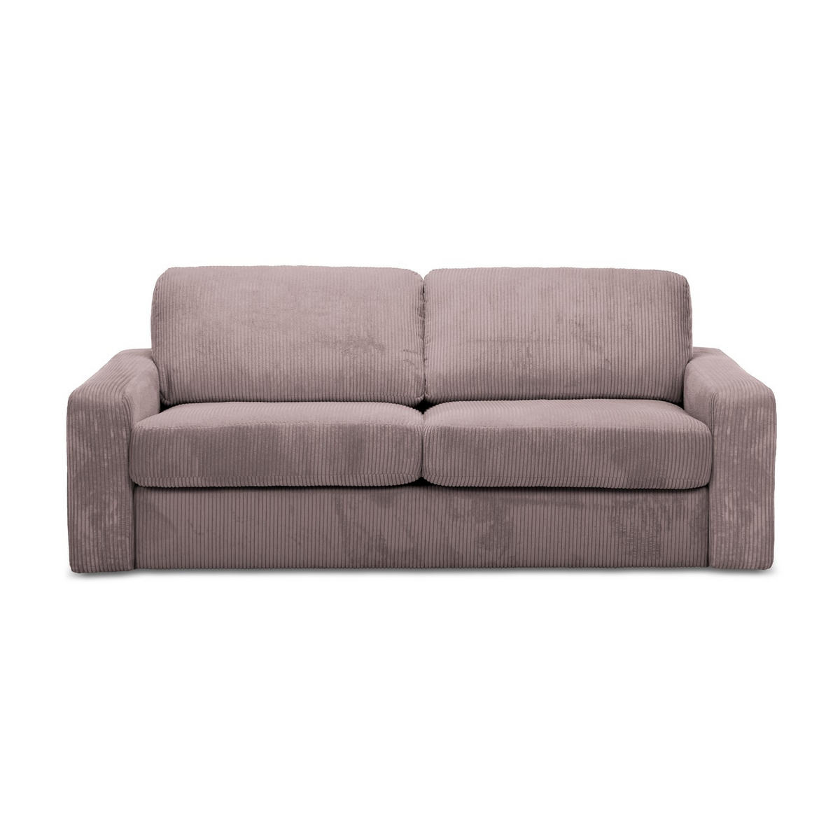 3-SITZER SOFA mit Schlaffunktion Cord Stoff Pink - Pink/Hellrosa, Kunststoff/Textil (195/80/100cm) - LaMiaSofa
