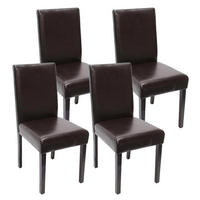 ESSZIMMERSTUHL Braun, Dunkelbraun 4er-Set - Dunkelbraun/Braun, Textil (43/90/56cm) - Jamb