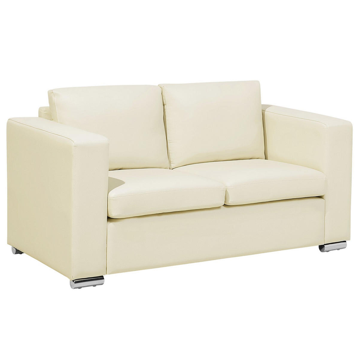 2-SITZER-SOFA Echtleder Beige Helsinki - Beige, Leder/Fell (152/72/76cm) - Beliani