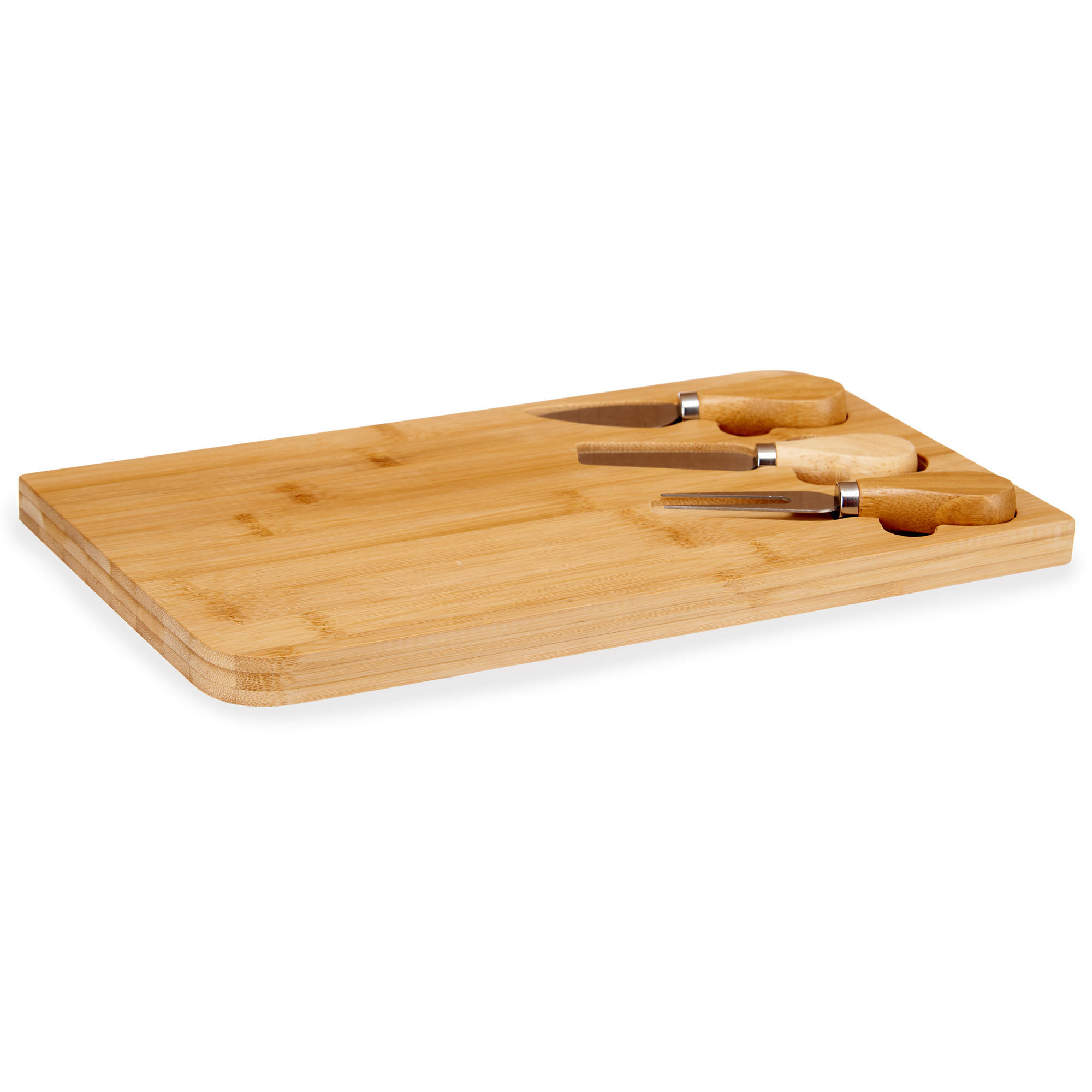 KÄSEBRETT Orva mit 3 Utensilien - Beige, Naturmaterialien (19/34cm) - Kinvara