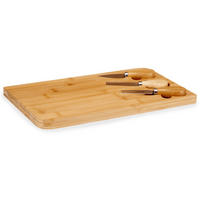 KÄSEBRETT Orva mit 3 Utensilien - Beige, Naturmaterialien (19/34cm) - Kinvara