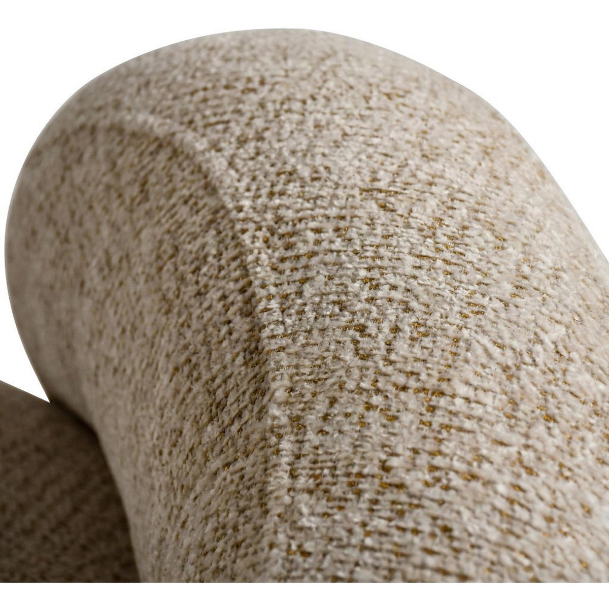 SESSEL Mao, Drehsessel mit runder Form, Hellbraun, Chenille-Stoff - Hellbraun, Textil (99/82/91cm) - Beautysofa