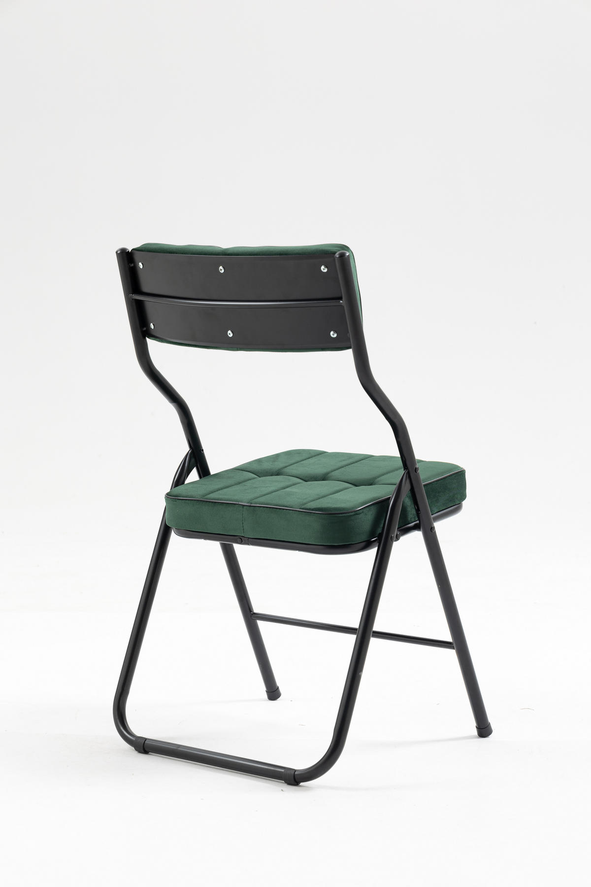 KLAPPSTUHL DE-36266 2er-Set mit gepolstertem Sitz Grün - Grün, Metall (47/80/46cm) - ComfortXL