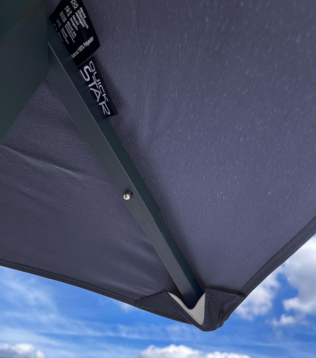 PAVILLON Nizza 3x3m Grau - Grau, Metall (300/263/300cm) - QUICK STAR