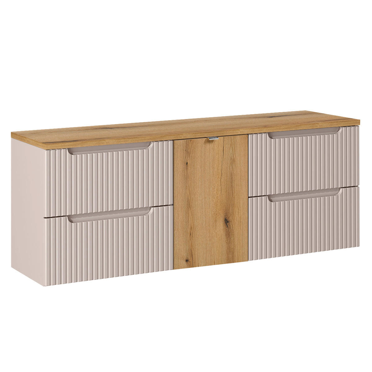 PODUMIVALNIŠKA OMARICA 160.4cm Riva Kašmir - bež, leseni material (160.4/59.5/40cm) - Petits-meubles