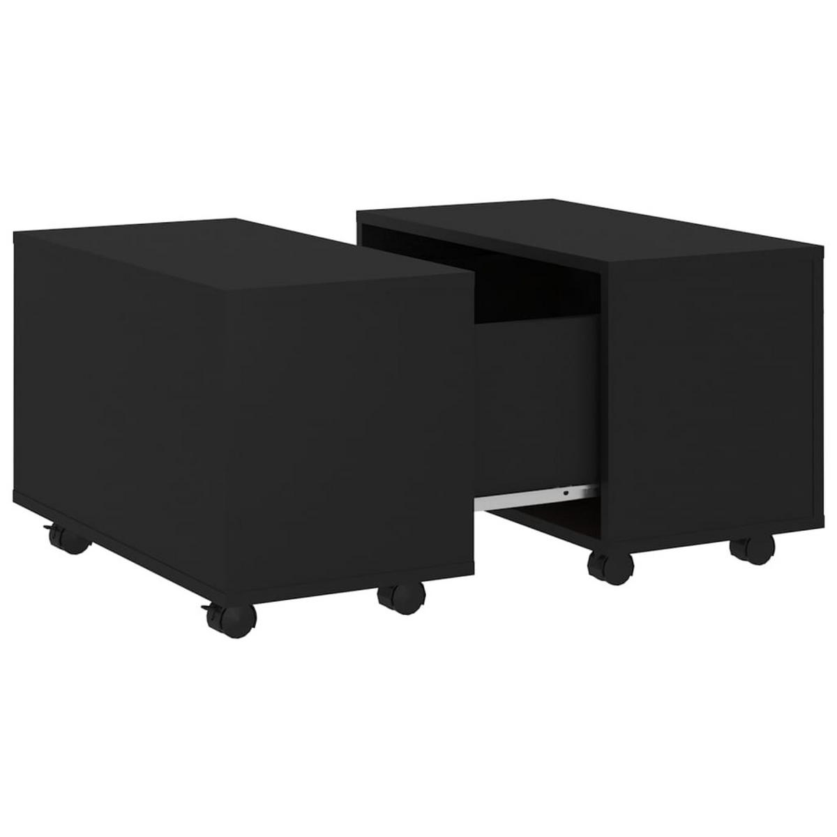 COUCHTISCH Schwarz 60x60x38 cm Holzwerkstoff - Schwarz, Holzwerkstoff (60/60/38cm) - furnicato