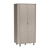 KLEIDERSCHRANK Novado NO-8 98 x 200 x 54,5 cm Greige - Greige, Holzwerkstoff/Metall (98/200/54.5cm) - Koseto