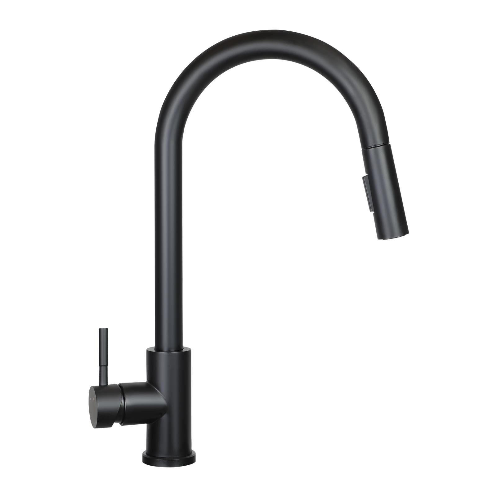 WASCHTISCHARMATUR Alwinw 5/43/27 cm - Schwarz, Metall (5/43/27cm) - ZMH