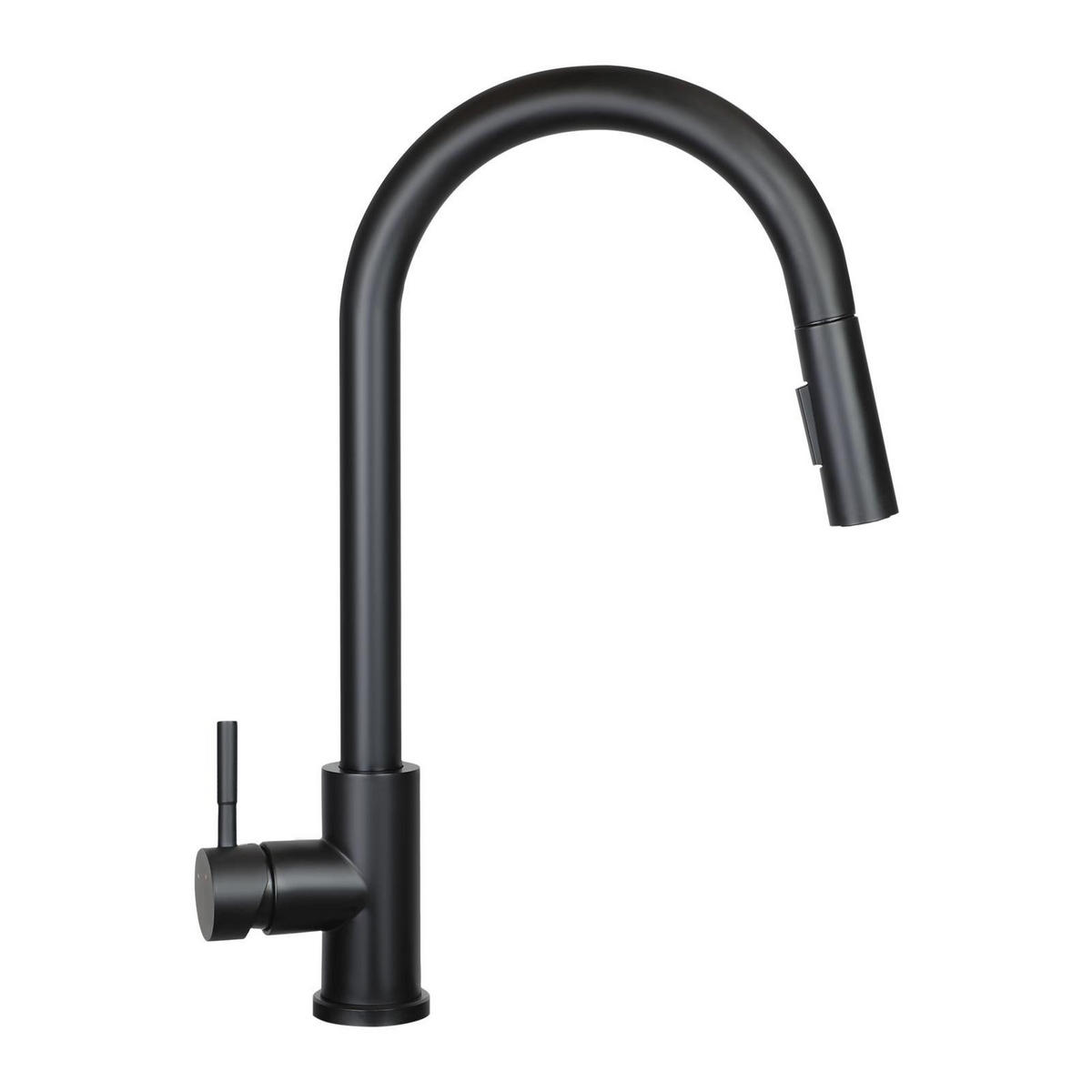 WASCHTISCHARMATUR Alwinw 5/43/27 cm - Schwarz, Metall (5/43/27cm) - ZMH