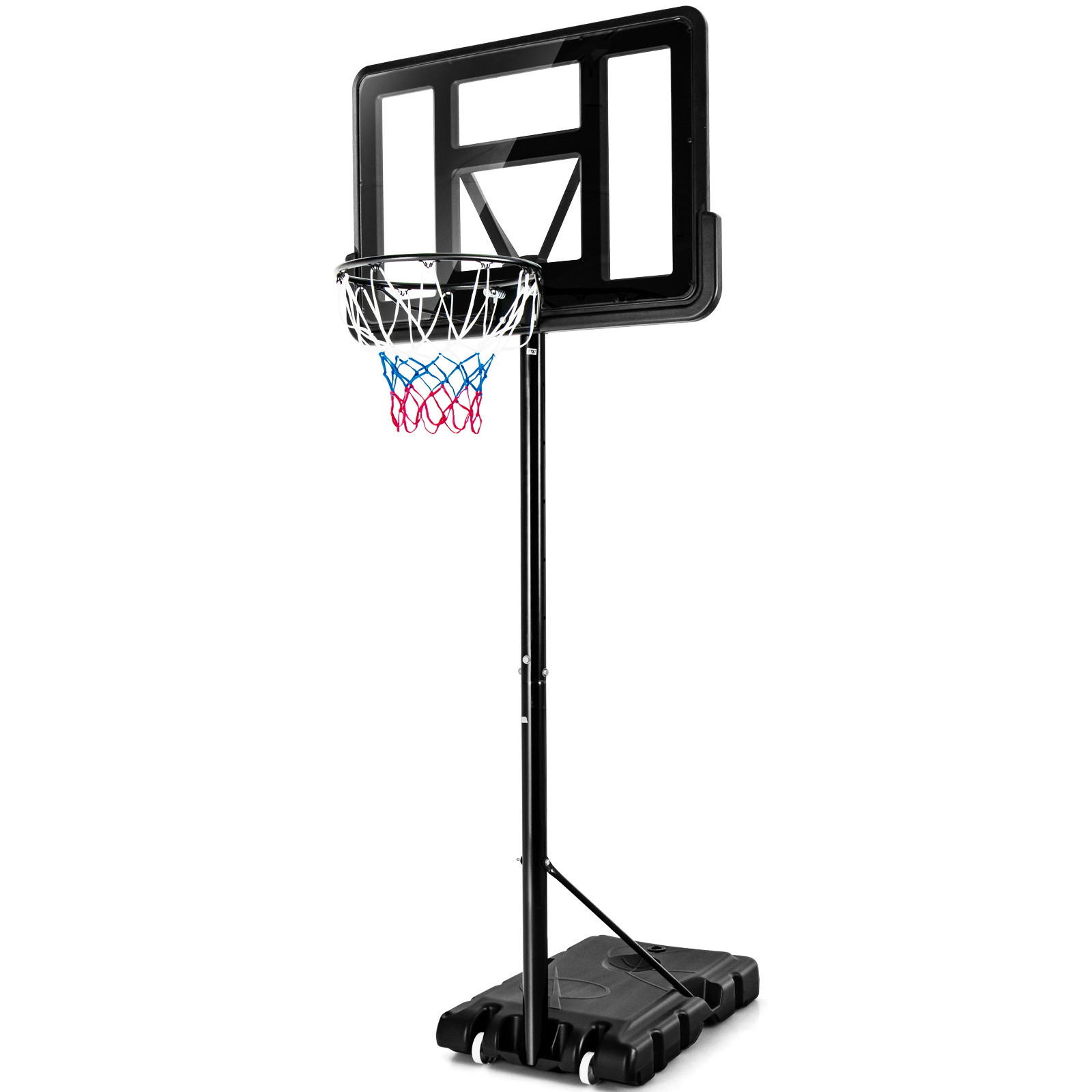 BASKETBALLANLAGE Schwarz - Schwarz, Metall (60/89cm) - COSTWAY