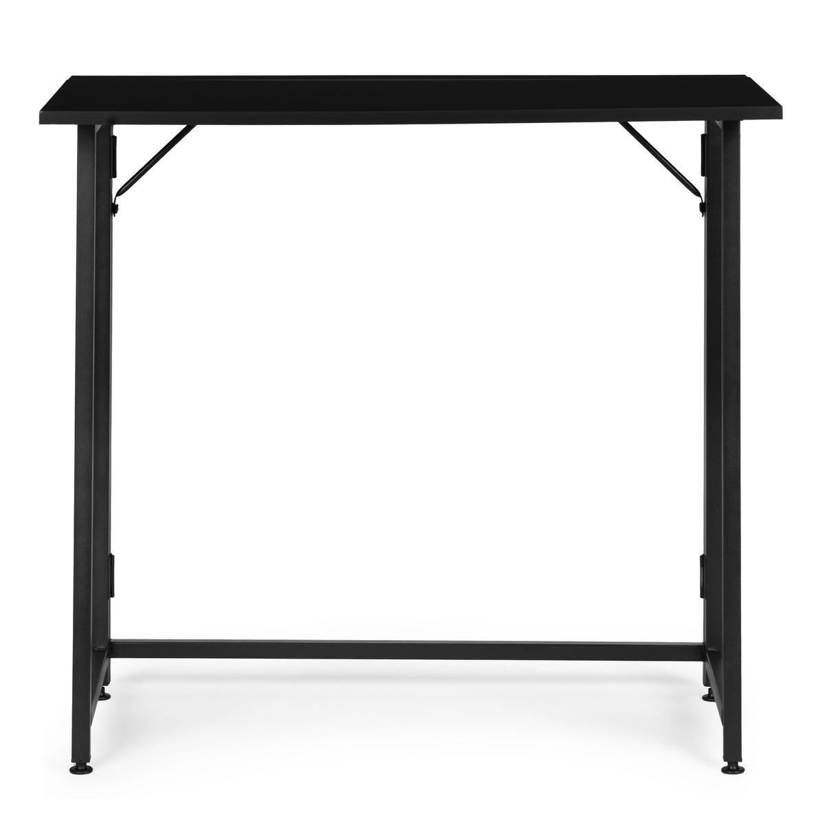 SCHREIBTISCH ARLO Schwarz - Schwarz, Holzwerkstoff (45/80/76cm) - Mat-Haus