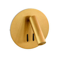 WANDLEUCHTE Bilbao, Gold, 10cm - Goldfarben, Metall (15/15/10cm) - KOSILUM