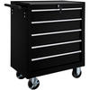 WERKZEUGWAGEN ,Rollen Ø 100 mm,schwarz - Schwarz, Metall (33/79/69cm) - tectake