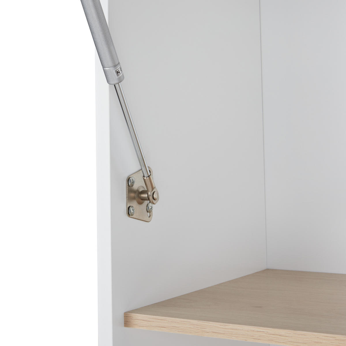 VITRÍNA se skleněnými dveřmi 82 cm Bílá Parlin - bílá, kompozitní dřevo (82/180/40cm) - Beliani
