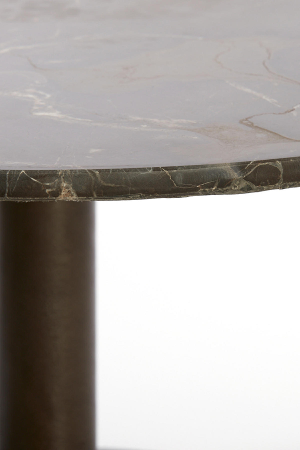 COUCHTISCH Pazo Braun Ø76/36 cm - Dunkelbraun, Metall (76/76/36cm) - Light & Living