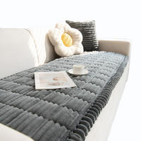 SOFADECKE Dicke Rutschfest 1 Stück - Dunkelgrau, Textil (70/210cm) - Kaket