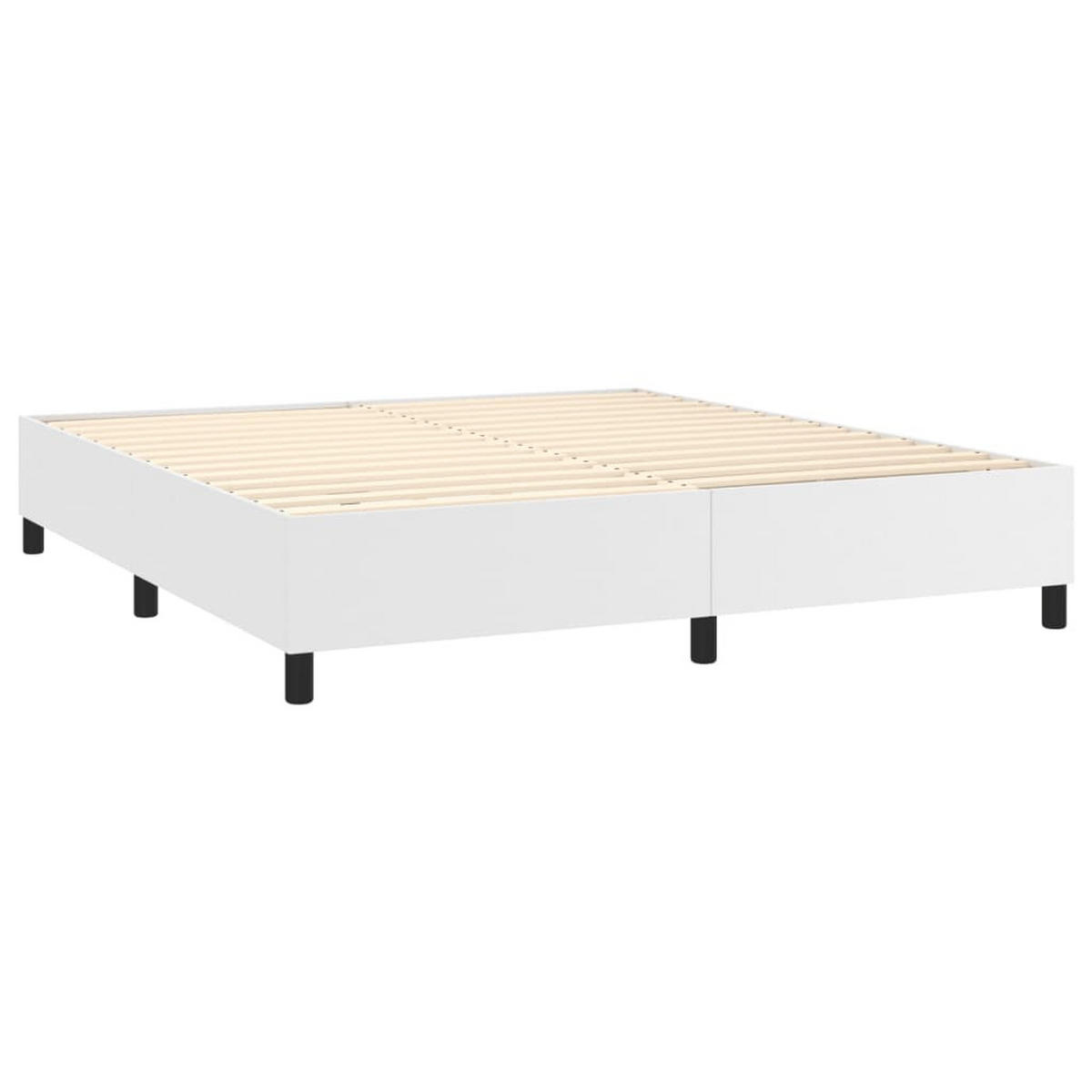 POLSTERBETT Rabjohns 160/203 cm - Weiß, Holzwerkstoff (160/200cm) - Nettlife