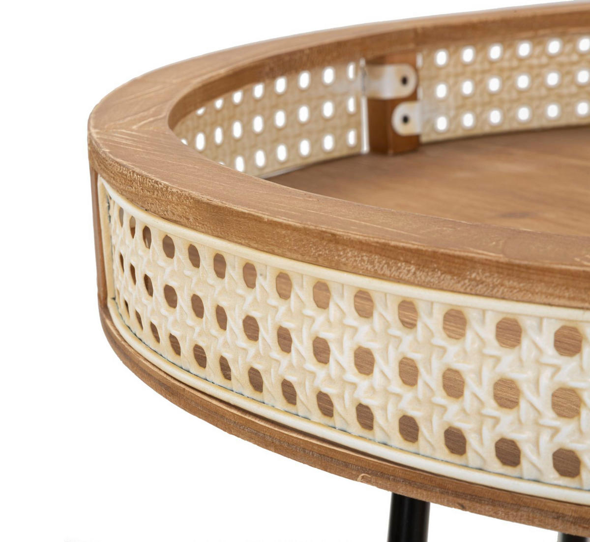 BEISTELLTISCH Fuji, mehrfarbig, Eisen und MDF, 60 x 60 x 60,5 cm - Multicolor, Holzwerkstoff/Metall (60/60/60.5cm) - Mauro Ferretti