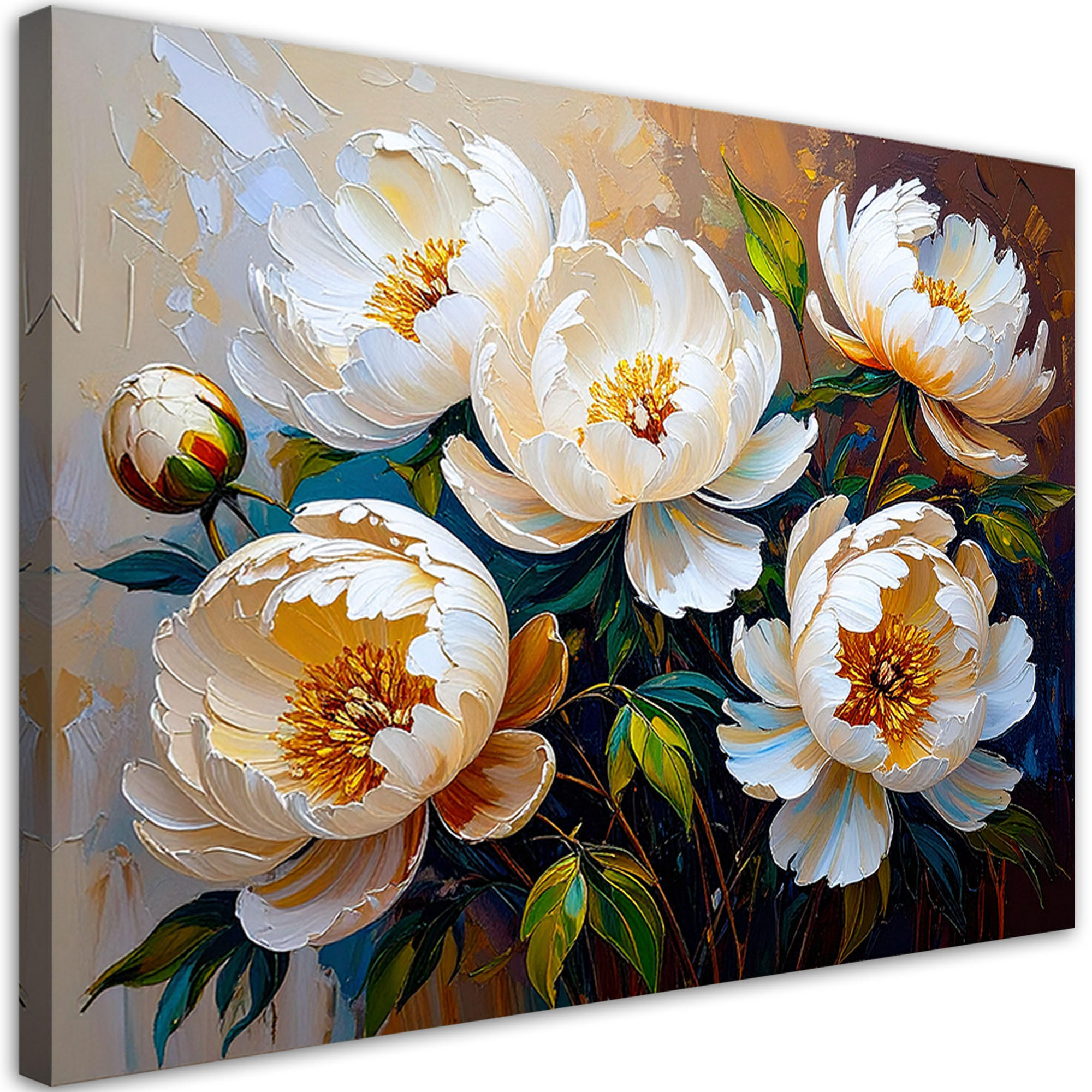 Feeby Leinwandbild Beige 120x80 cm