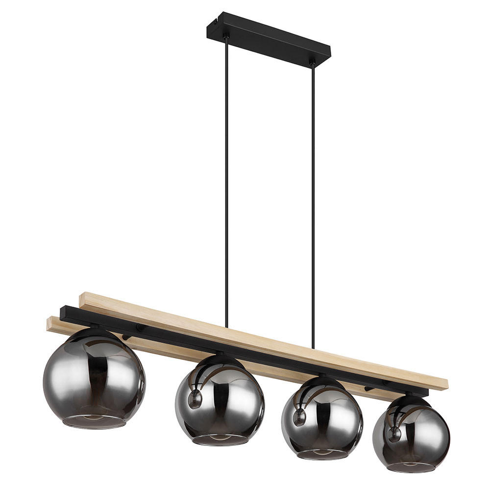 LED HÄNGELEUCHTE CONNI Holz Braun - Braun, Holz (85/15/120cm) - Globo Lighting