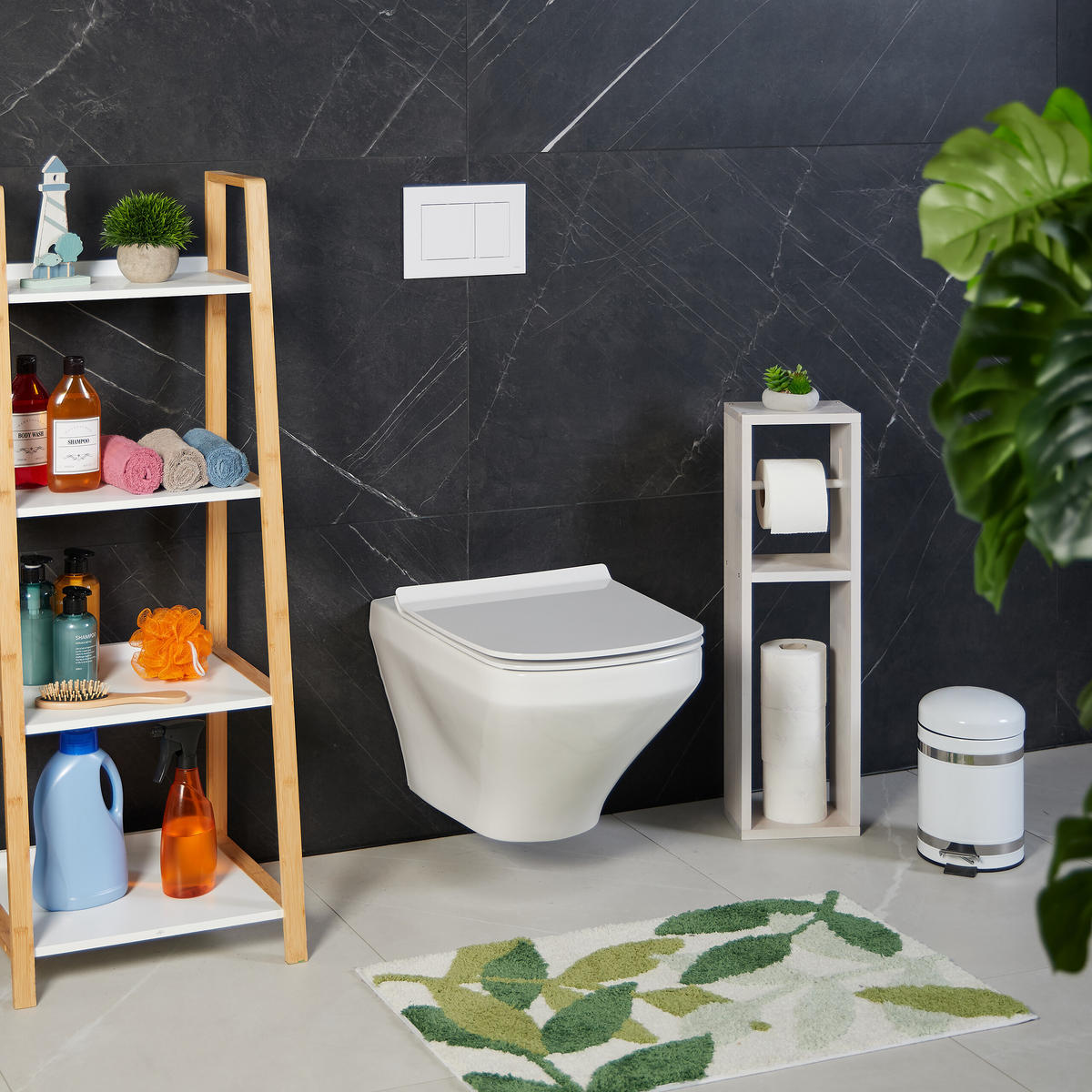 TOILETTENPAPIERHALTER - Weiß, Holz (20/70/13cm) - Relaxdays