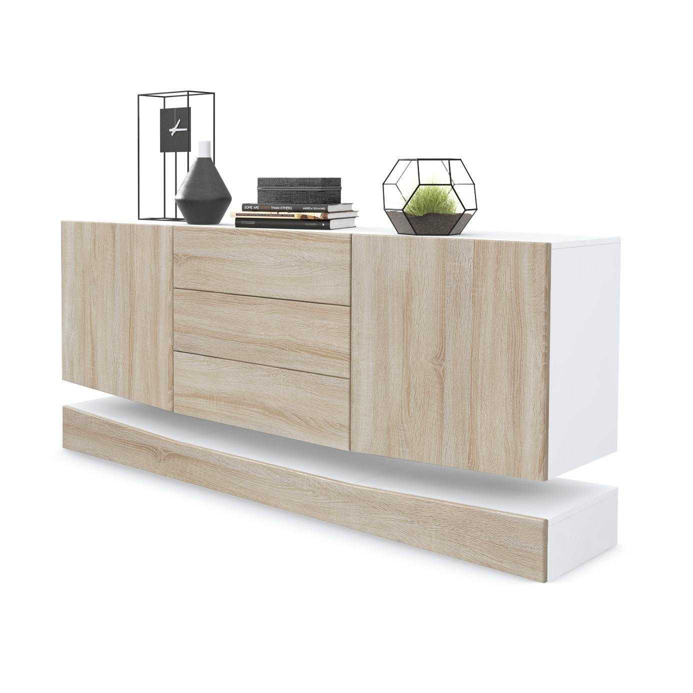 Vladon Sideboard Eiche San Remo 178x82x39 cm