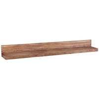 WANDREGAL eckig LEIF Akazie Wand-Panel - Akaziefarben, Holz (160/17/24cm) - tinkaro