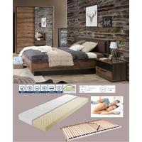 JUGENDZIMMER Jacky in Schlammeiche mit Schwarzeiche 5 teilig - Braun, Holzwerkstoff (120/200/80cm)