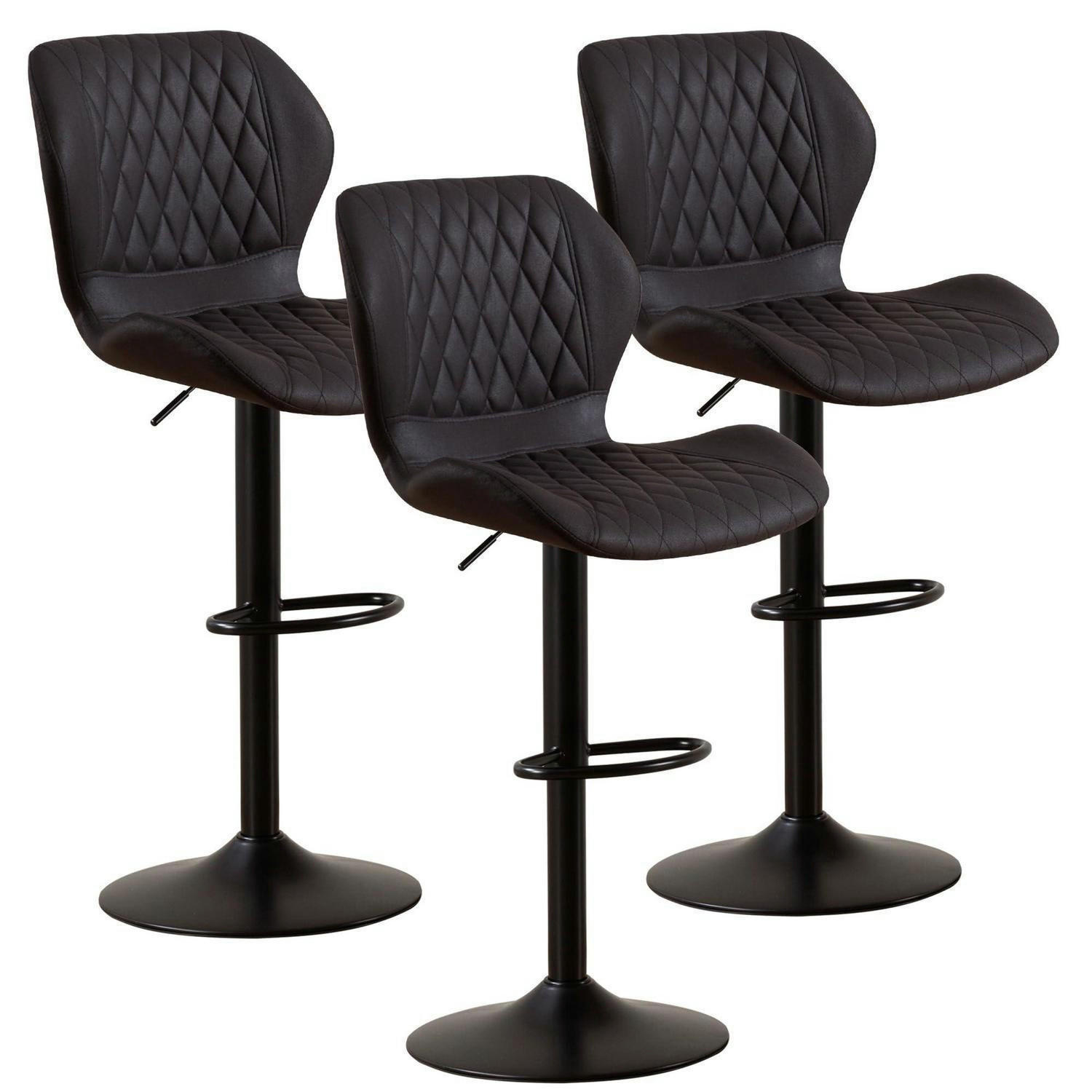 XXXLutz Barhocker Schwarz 46.5x111x38 cm