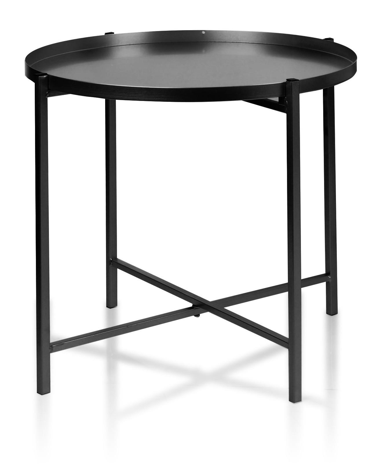 BEISTELLTISCH Lucas Schwarz 44/47/41 cm Metall - Schwarz, Metall (44/47/41cm) - Mondex